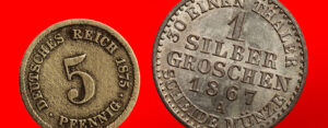 Alte Währungen als Münzen